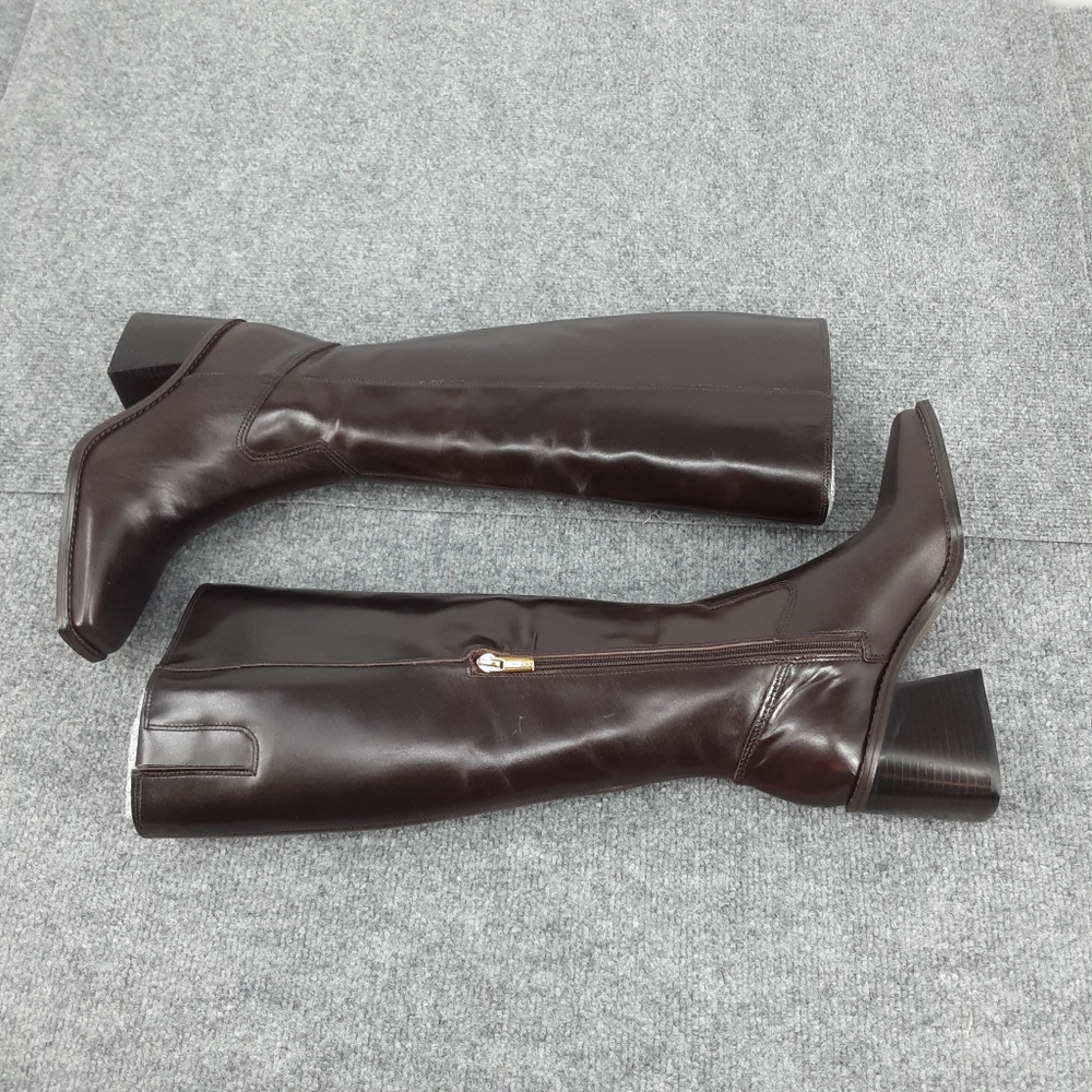 Vince Camuto Sangeti Boots Women's 7.5M Brown Root Beer Knee-high Leather